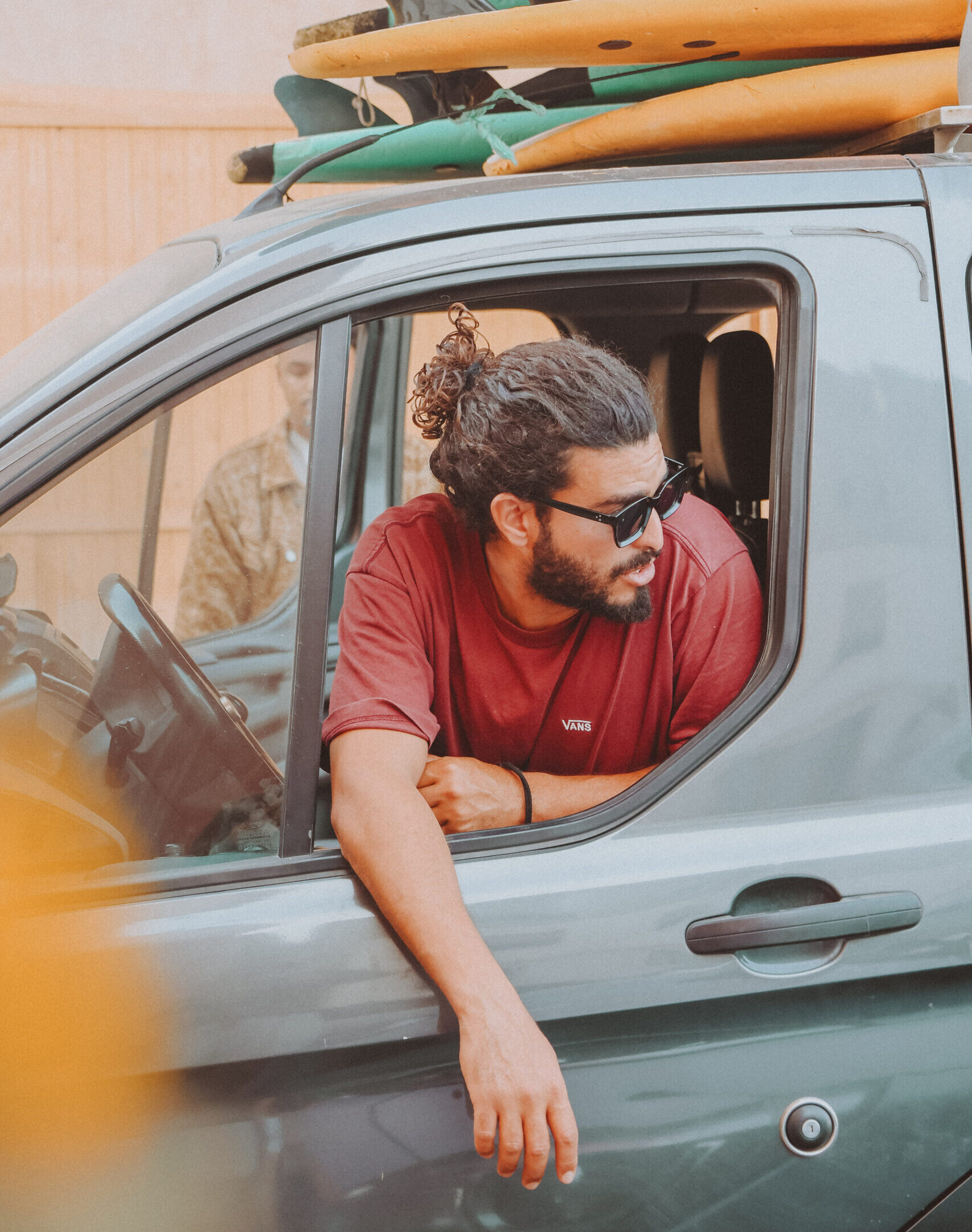 Mohamed driving